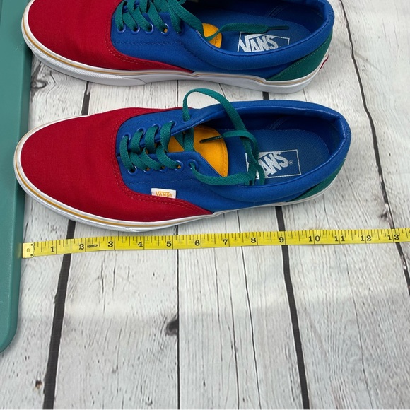 Vans Era Color block Red Green Blue Skater Shoe Size 9 Men’s /10.5 Womens - Picture 11 of 11